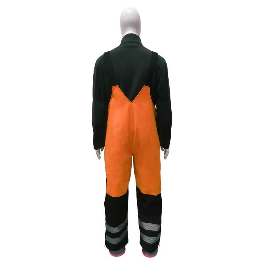 GORE-TEX PYRAD® 4SEASON CAT 3 CSA FR/ARC Rated Breathable High Visibility Rainwear Bib Trouser Orange/Black