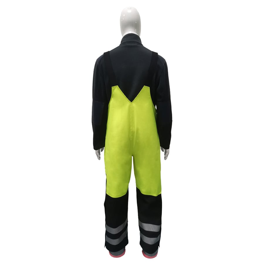 GORE-TEX PYRAD® 4SEASON CAT 3 CSA FR/ARC Rated Breathable High Visibility Rainwear Bib Trouser Yellow/Black