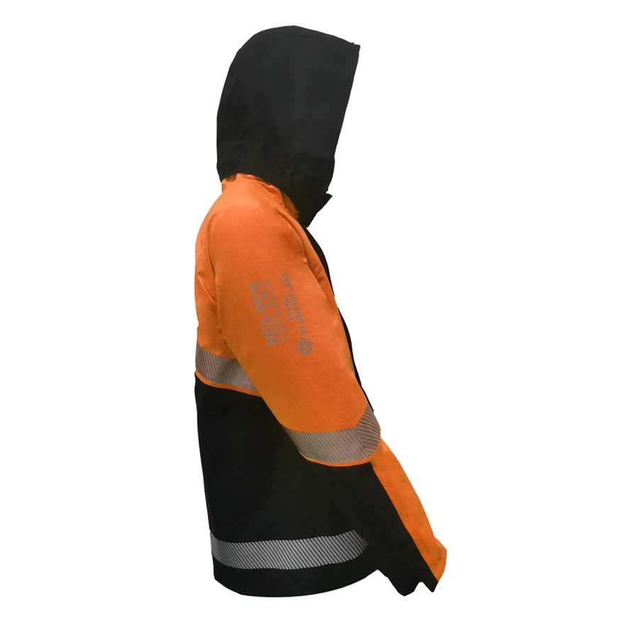 GORE-TEX PYRAD® 4SEASON CAT 3 CSA FR/ARC Rated Breathable High Visibility Rainwear Coat Orange/Black