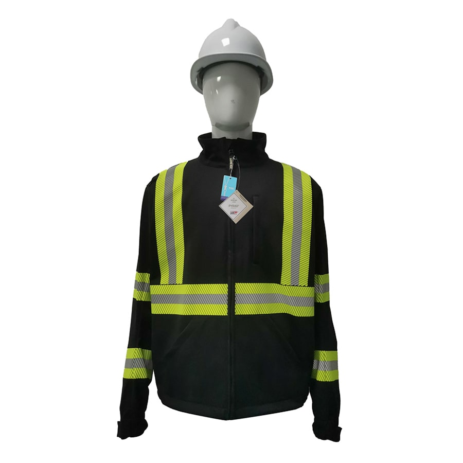 Neilsen FR/ARC Rated CSA Black Stripping Softshell Fleece Jacket made with PYRAD® WINDSTOPPER® Fabric by GORE-TEX LABS