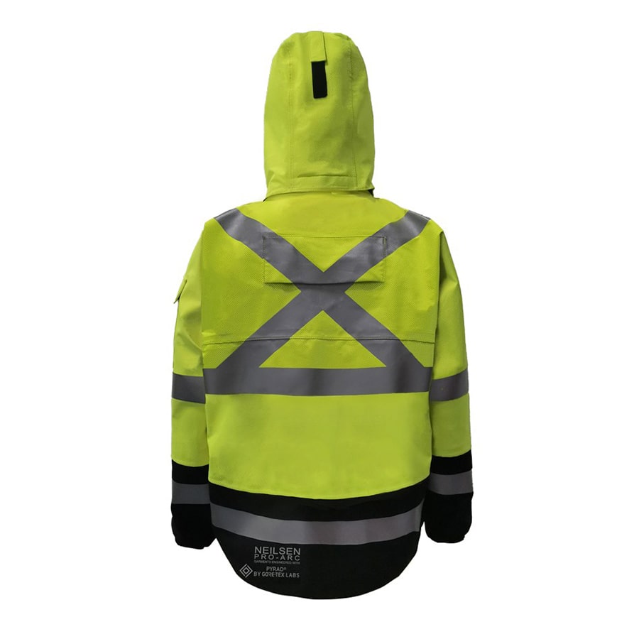 GORE-TEX PYRAD® EXTREME CAT 3 CSA FR/ARC Rated Breathable High Visibility Rainwear Coat Yellow/Black