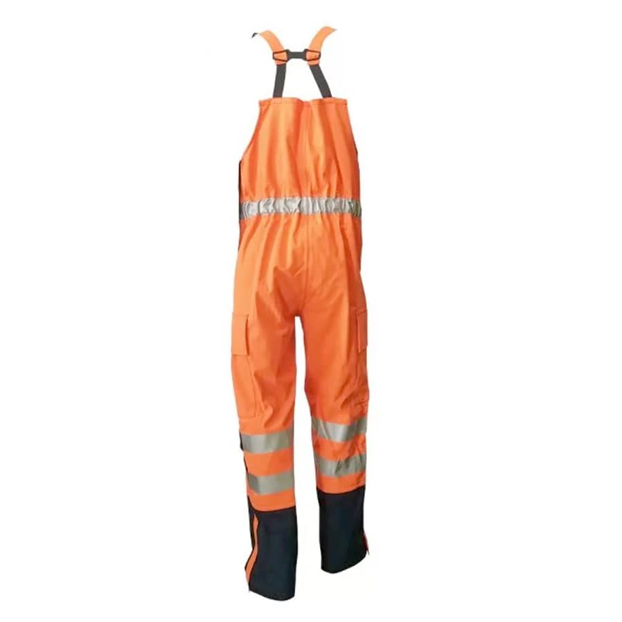 PRO ARC FR/ARC CAT 3 CSA Breathable High Visibility Rainwear Bib Trouser Orange/Navy
