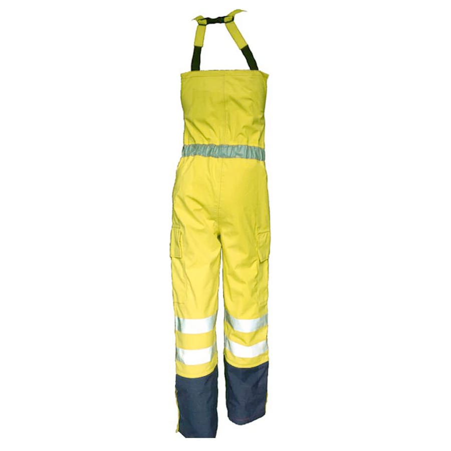 PRO ARC FR/ARC CAT 3 CSA Breathable High Visibility Rainwear Bib Trouser Yellow/Navy