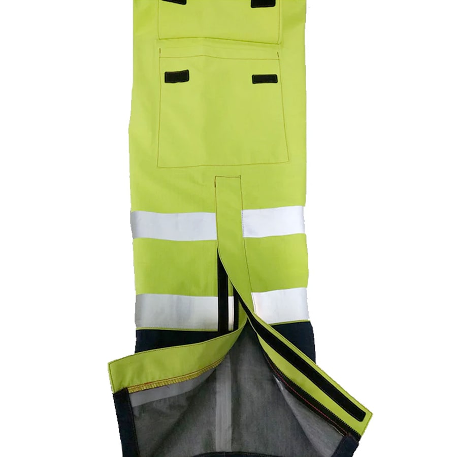 PRO ARC FR/ARC CAT 3 CSA Breathable High Visibility Rainwear Bib Trouser Yellow/Navy