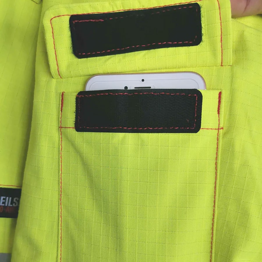 PRO ARC FR/ARC CAT 3 CSA Breathable High Visibility Rainwear Bomber Jacket Yellow/Navy