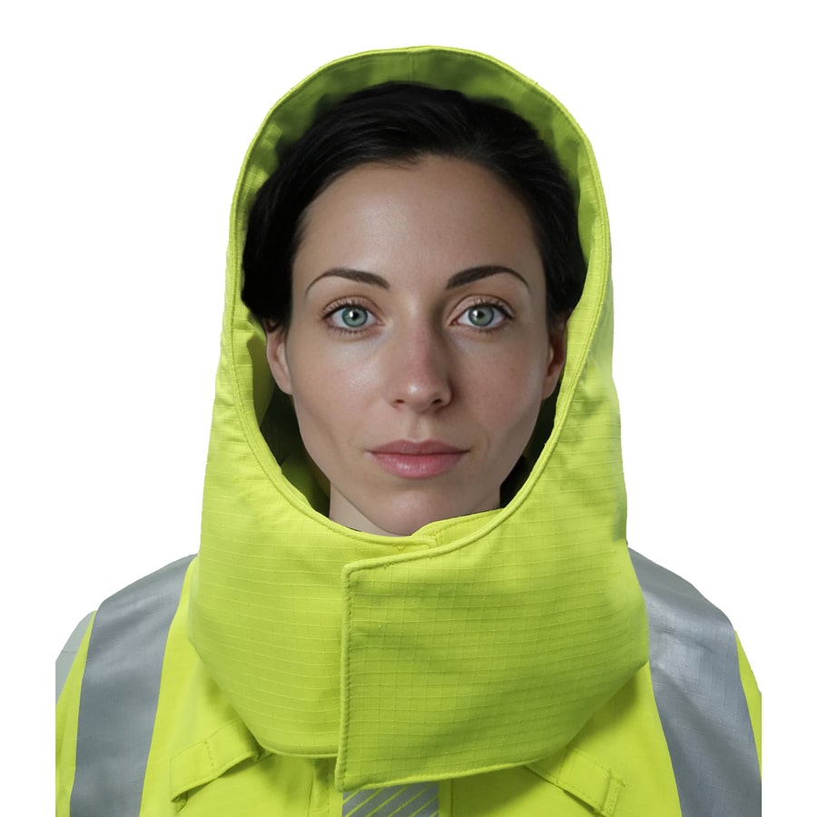 PRO ARC FR/ARC CAT 3 CSA Breathable High Visibility Rainwear Ladies Coat Orange/Navy