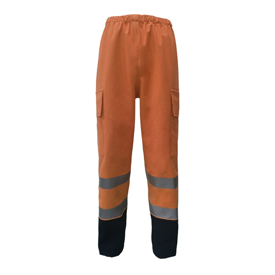 PRO ARC FR/ARC CAT 3 CSA Breathable High Visibility Rainwear Over Ladies Trouser Orange/Navy