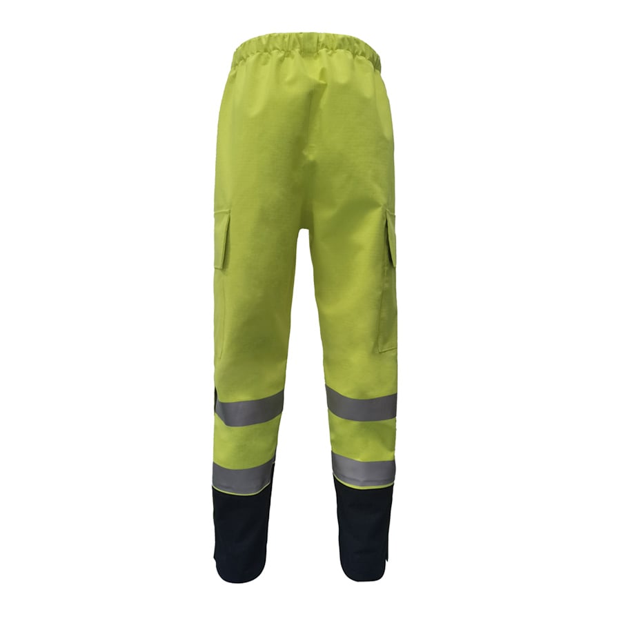 PRO ARC FR/ARC CAT 3 CSA Breathable High Visibility Rainwear Over Ladies Trouser Yellow/Navy