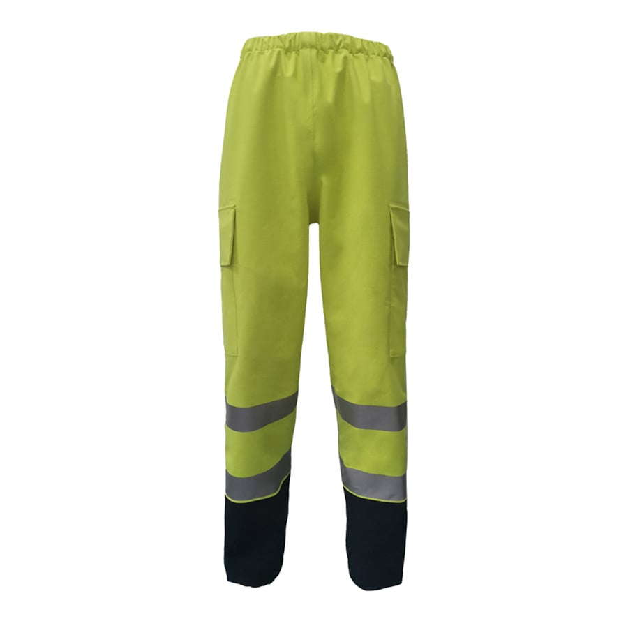 PRO ARC FR/ARC CAT 3 CSA Breathable High Visibility Rainwear Over Ladies Trouser Yellow/Navy
