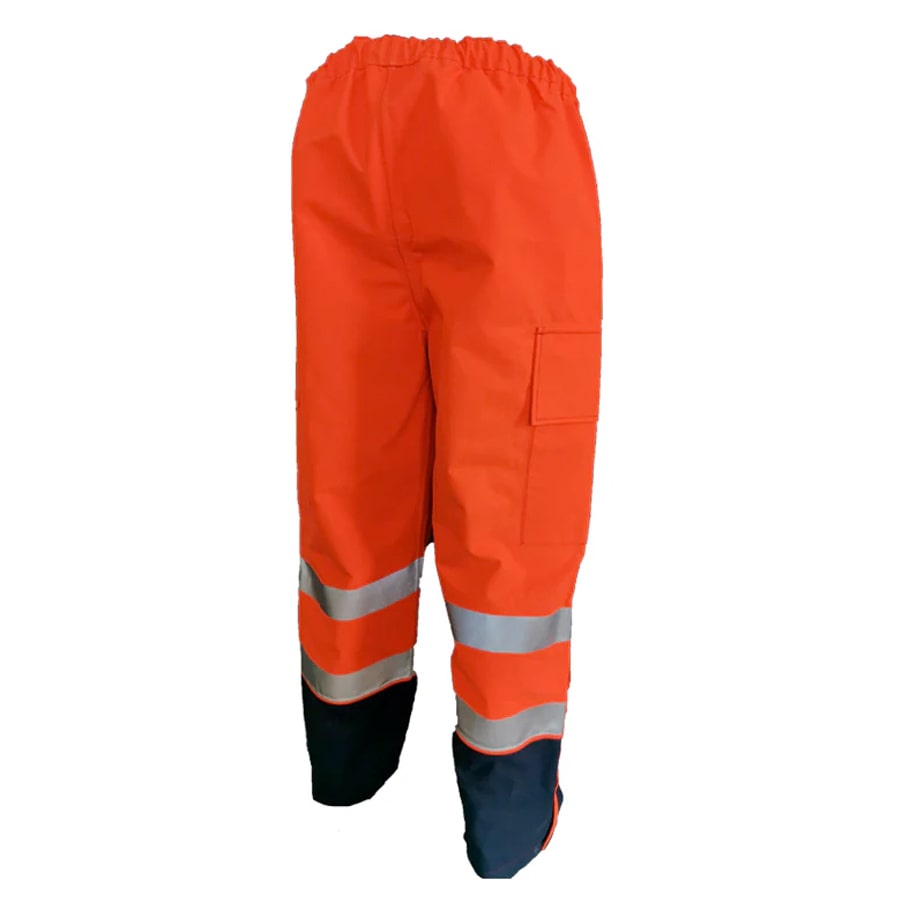 PRO ARC FR/ARC CAT 3 CSA Breathable High Visibility Rainwear Over Trouser Orange/Navy