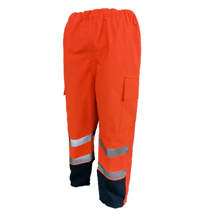 PRO ARC FR/ARC CAT 3 CSA Breathable High Visibility Rainwear Over Trouser Orange/Navy