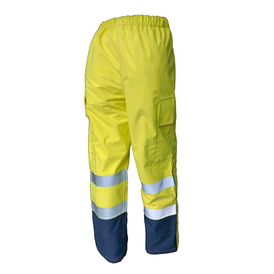 PRO ARC FR/ARC CAT 3 CSA Breathable High Visibility Rainwear Over Trouser Yellow/Navy