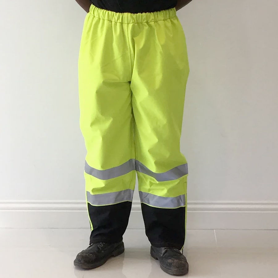 PRO ARC FR/ARC CAT 3 CSA Breathable High Visibility Rainwear Over Trouser Yellow/Navy