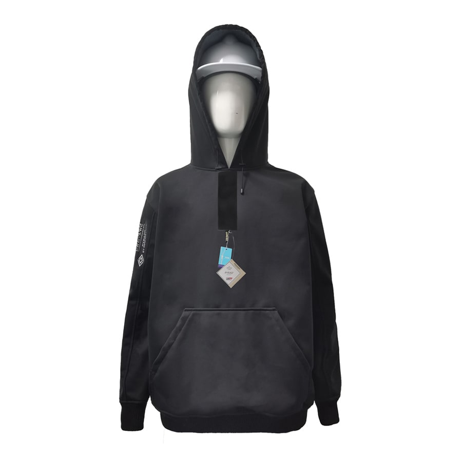 Neilsen FR/ARC Rated Black Softshell Fleece Hoody made with PYRAD® WINDSTOPPER® Fabric by GORE-TEX LABS