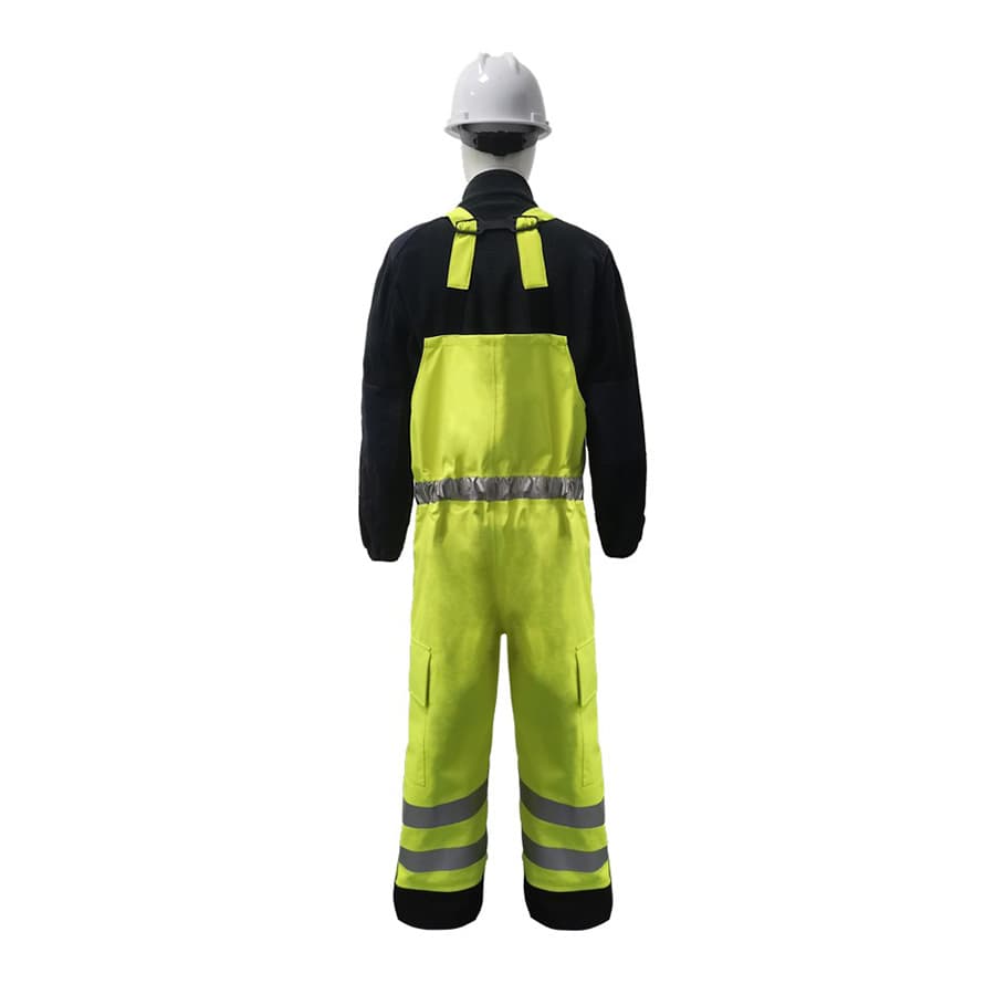 GORE-TEX PYRAD® EXTREME CAT 3 CSA FR/ARC Rated Breathable High Visibility Rainwear Bib Trouser Yellow/Black